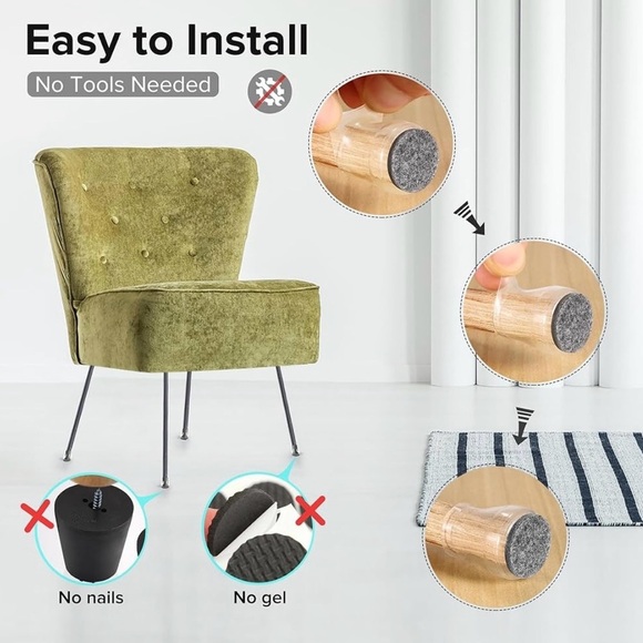 Chair Leg Protectors Box of 24 - Picture 4 of 7